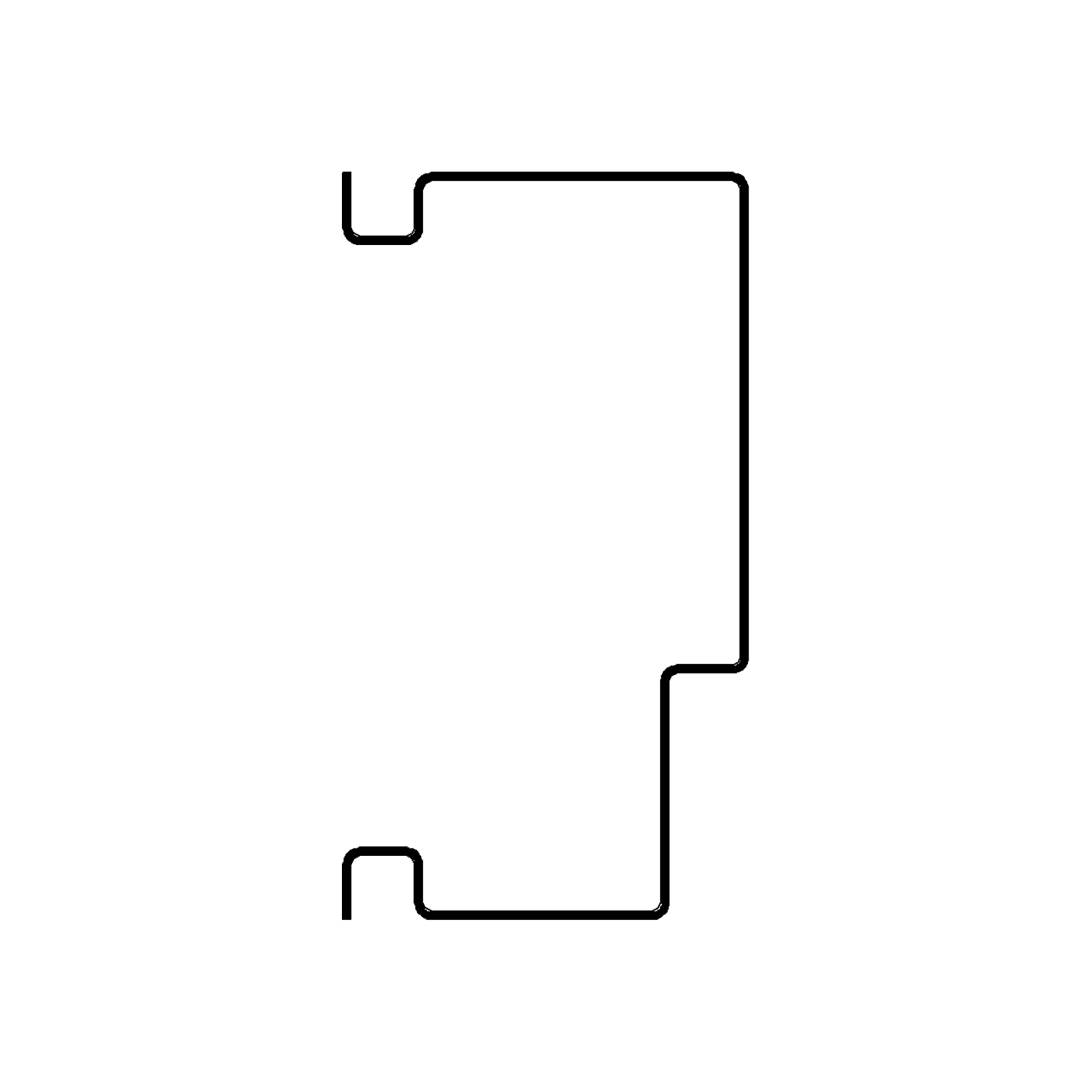 SHSR - Shadow Return Single Rabbet Profile